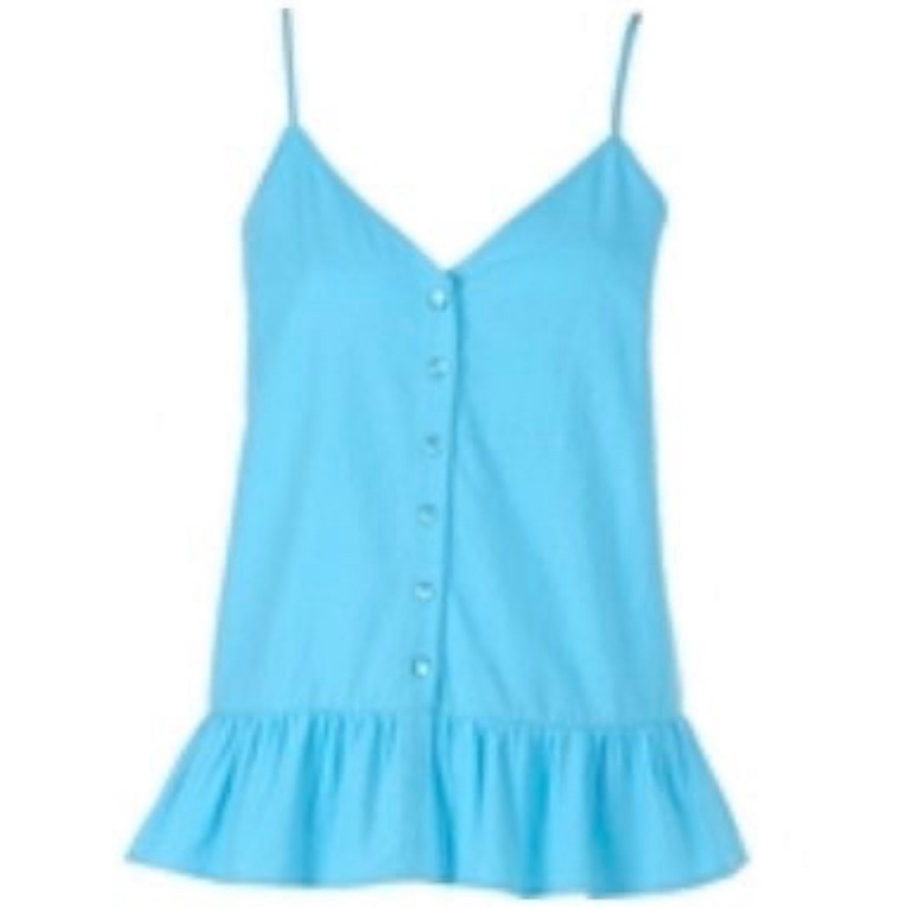 💞 New Women’s XS Blue Woven Tank Top